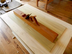 Rear 3/4 view of the completed sample plane