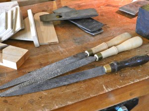 Auriou rasps used to shape the handle -- they were a pleasure to use