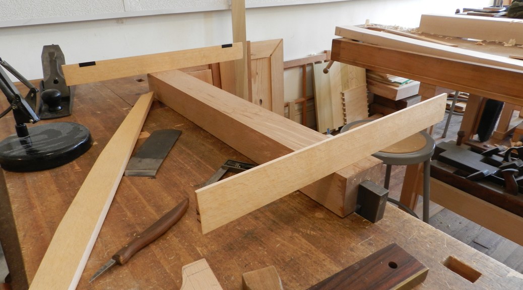 Winding sticks in use