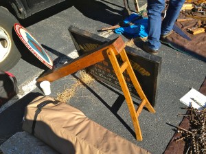 Small cooper's plane with nice bentwood folding legs