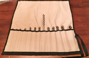 Completed Auger Bit Tool Roll