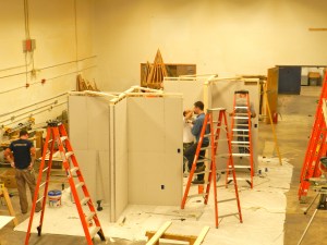 Aerial view of the class