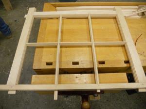 Hand made window sash