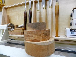 Bowl blanks waiting to be turned
