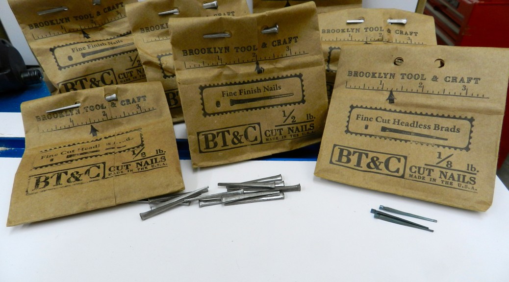 Brooklyn Tool and Craft bags of cut nails