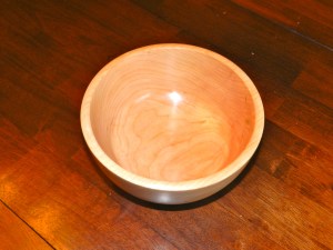 Turned Cherry Bowl