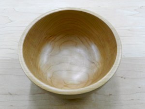 Grain detail of the turned Cherry Bowl