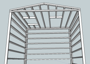 Balloon Frame Cutaway 3D Model