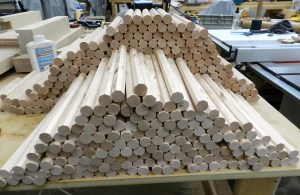 248 Oak Treenails and 166 Hard Maple Try Pins