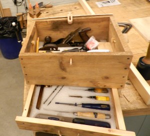 French fitted packing foam to keep the tools in place