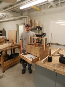 Jordan Ruiz with his toolbox