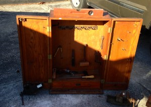 One of two Hammacher Schlemmer tool cabinets for sale this year