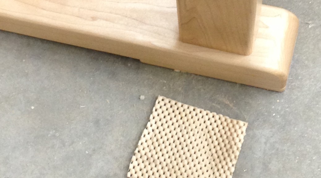 Rubber mat can help your bench stay put