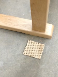 Rubber mat can help your bench stay put