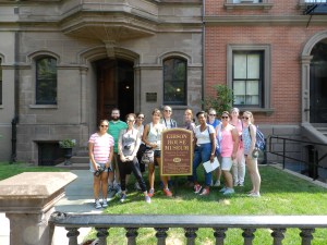 Group Picture in front of the Gibson House Museum