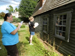 Stephanie and Patti working on Window Condition Reports