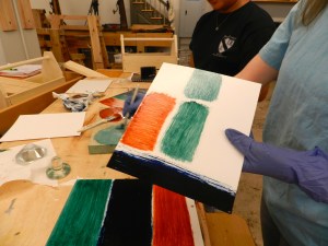 Making traditional paints by hand with Sara Chase