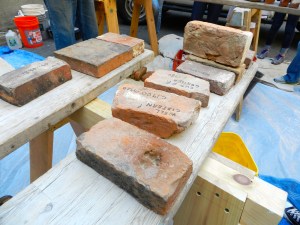A sampling of historic bricks from Richard's collection