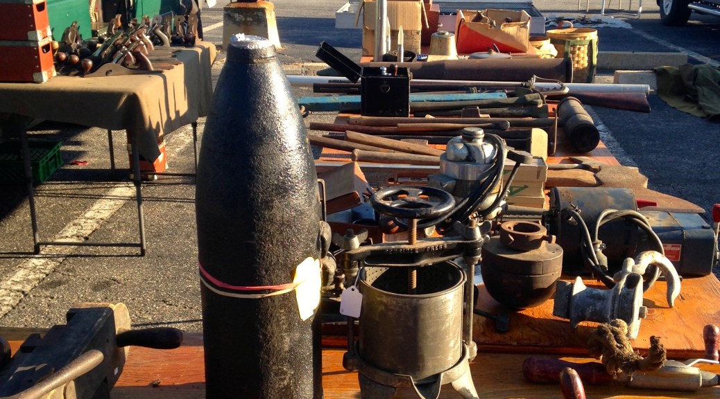 Everything from massive shell casings to paint mills