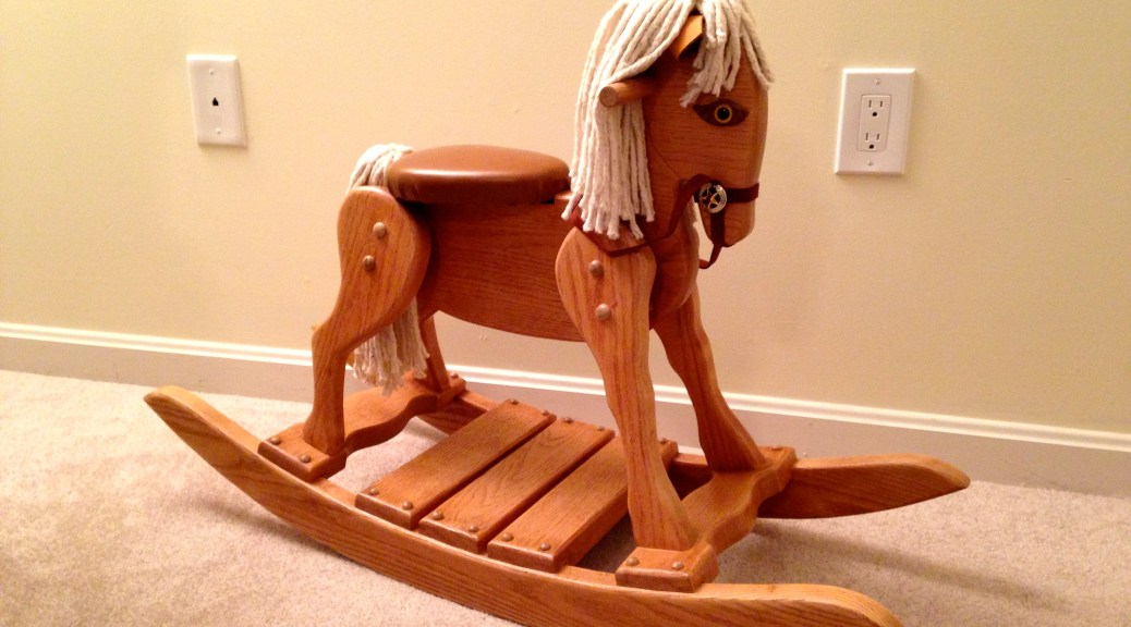 Oak Rocking Horse
