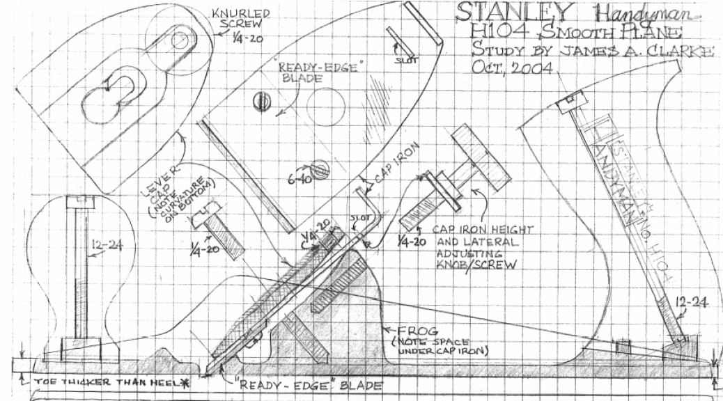 H104 as drawn by James A. Clarke