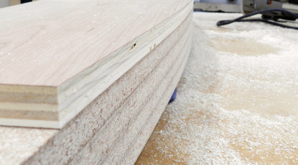 Using the form with a templating router bit to copy the curve