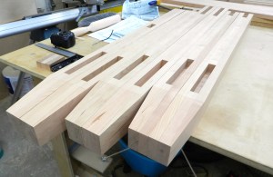 Legs after tapering the bottoms