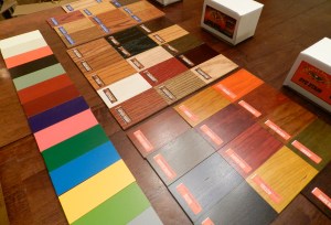 Finish and color samples