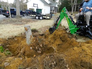 Testing to see if the root ball is free