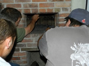 Examining a period oven