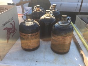 Jugs of Johnson's Wood Dye