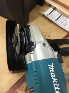 Inner flange and outer nut that come with the grinder.