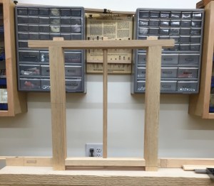 Test fit the central muntin