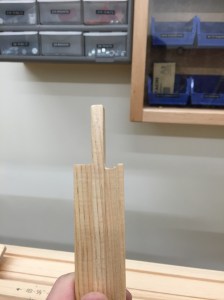 Tenon complete and profile coped