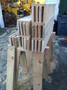 Letting the legs air dry a bit