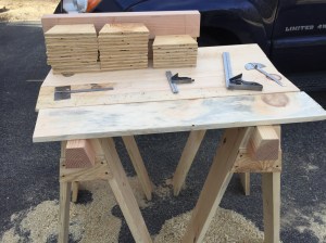 Impromptu work table