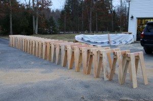 28 horses out on parade