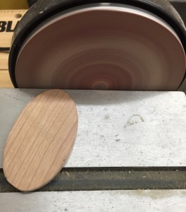 The tops and bottoms are disc sanded at an angle and to the layout lines so they fit nice and tight