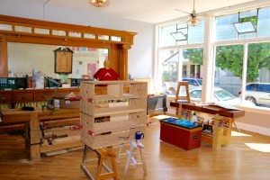 Chris working on a 'Danish Campaign Chest' 