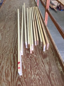 Carefully select straight grained easter white pine. 