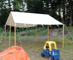 Work your way around the corner posts. 