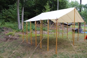 Tent Fly ready for use. 