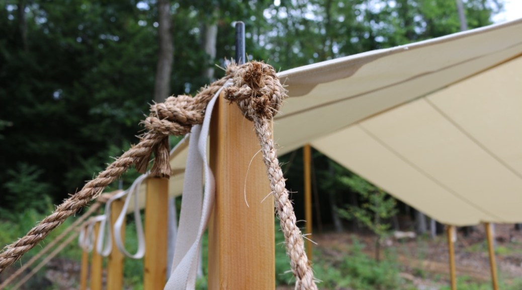 Tie down ropes secured.