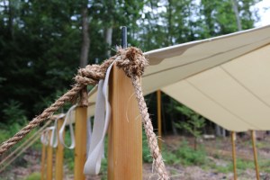 Tie down ropes secured. 