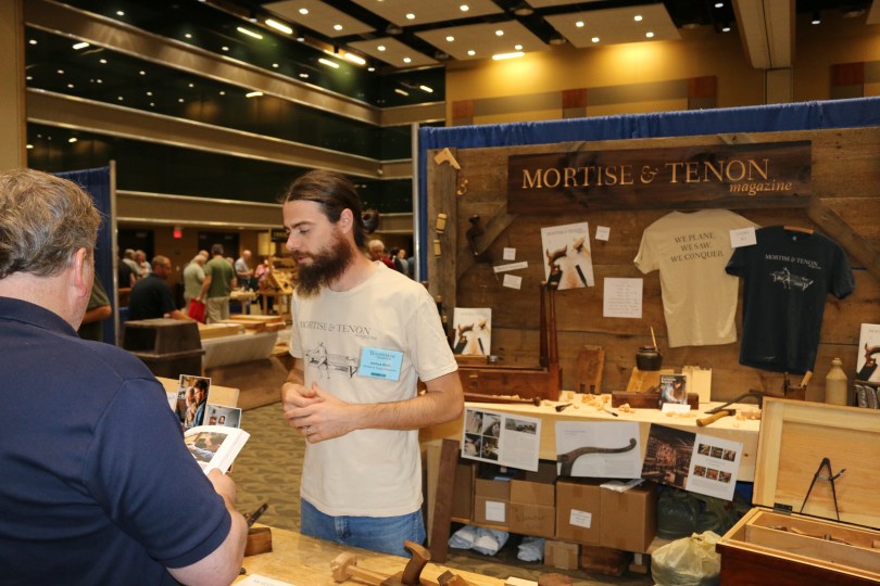 Joshua Klein and his most excellent Mortise and Tenon Magazine booth