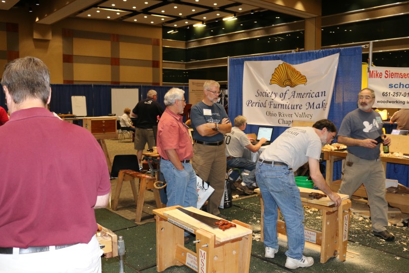 SAPFM booth with the hand tool olympics. I'm proud to say I did will with my cutting events.
