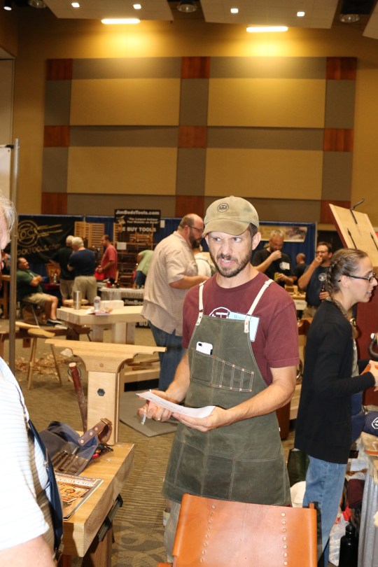 Jason Thigpen of Texas Heritage Woodworks making a great face.