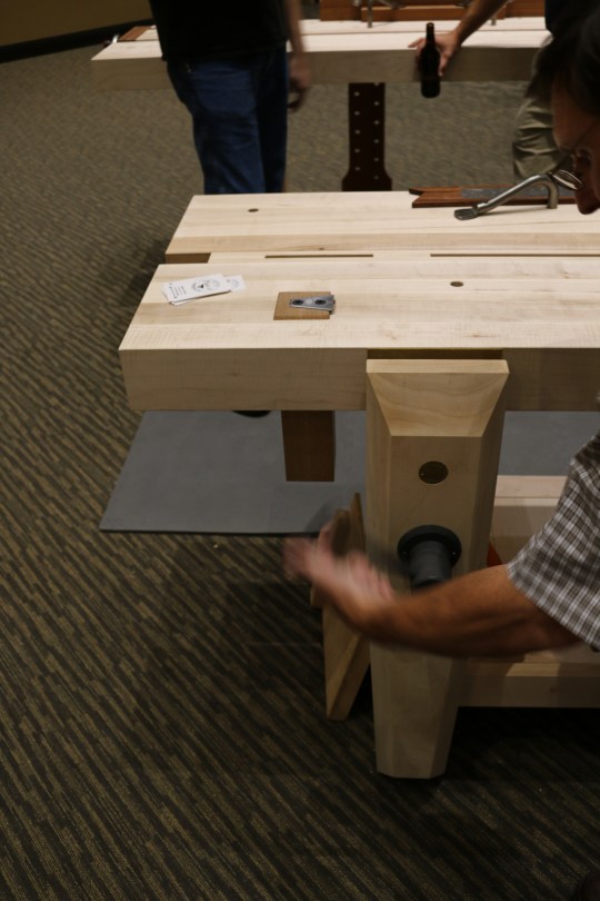 Plate 11 Workbench Company with leg vise and real nice planing stop