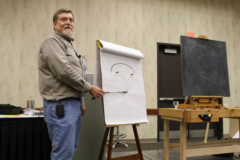 George Walker demonstrating some great, and traditional ways of working with curves