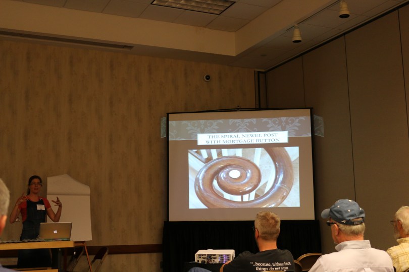 Mary May's class on carving volutes, C-scrolls and similar things